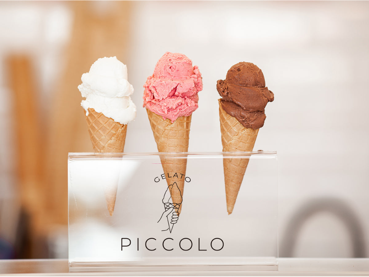 ジェラート専門店「piccro」ロゴデザイン制作